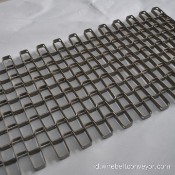 SS304 Flat Wire Conveyor Belt Untuk Garis Pengeringan